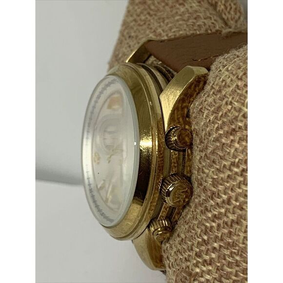 Michael Kors Runway MK5305 Women's Brown Leather Analog Dial Quartz Watch WFH180 - Picture 3 of 11